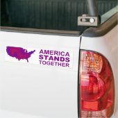 Amerika staat samen - centrist / matig vistuig bumpersticker (Op Truck)