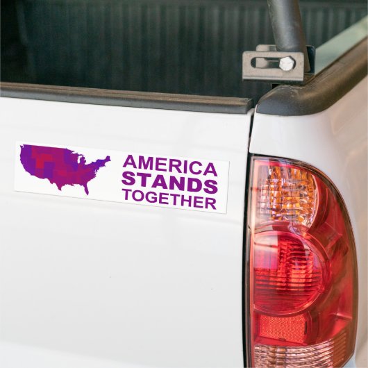 Amerika staat samen - centrist / matig vistuig bumpersticker (Op Truck)