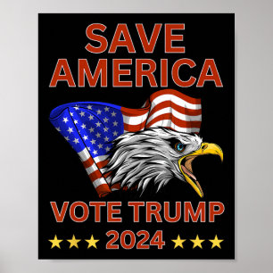 Amerika stem Trump 2024 Wij het volk hebben ENO ge Poster