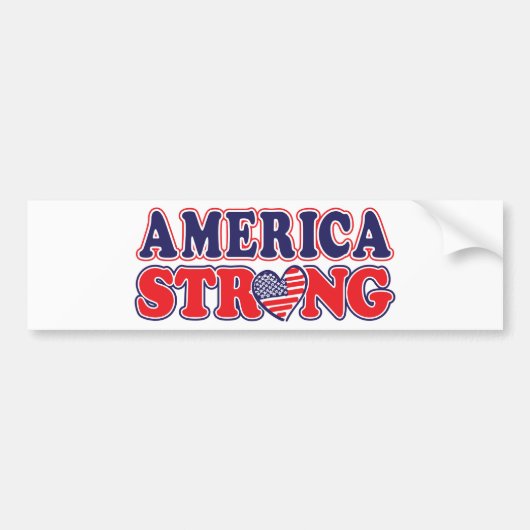 Amerika sterk bumpersticker (Voorkant)