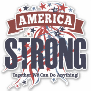 Amerika sterk sticker