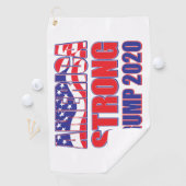 Amerika sterk - Trump 2020 Golfhanddoek (Insitu)