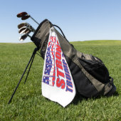 Amerika sterk - Trump 2020 Golfhanddoek (Groen)