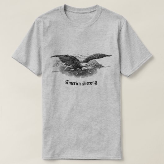 Amerika Sterke Eagle American T-shirt (Design voorkant)