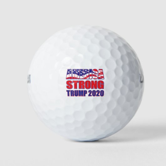 Amerika Sterke Trump 2020 Golfballen (Voorkant)