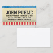  Amerika sterren en strepen Visitekaartje (Voorkant / Achterkant)