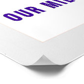 Amerika steunt je DARK Poster (Hoek)