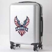 Amerika. Sticker (Koffer)