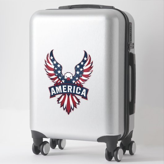 Amerika. Sticker (Koffer)