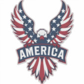Amerika. Sticker (Voorkant)