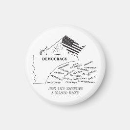 Amerika stort zich in het zwart in de afgrond magneet