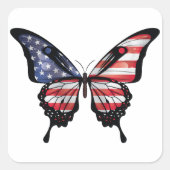 Amerika Swallowtail Vlinder Vlag Sticker (Voorkant)