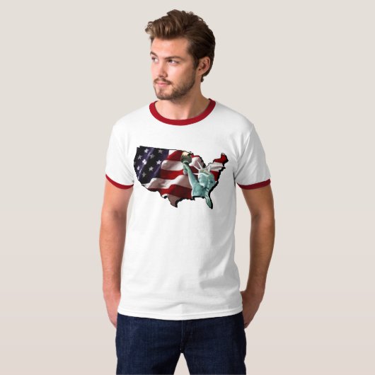 Amerika T-shirt (Voorkant volledig)