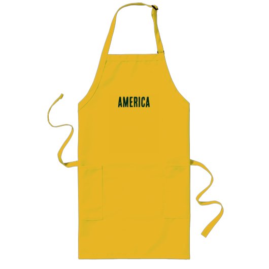 Amerika T-Shirt Lang Schort (Voorkant)