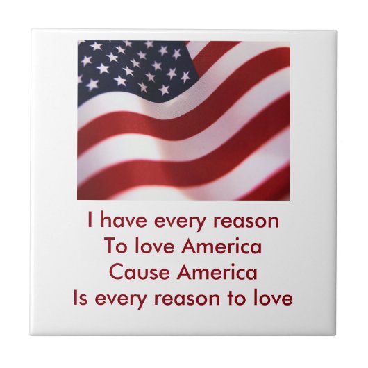 Amerika Tegeltje (Voorkant)