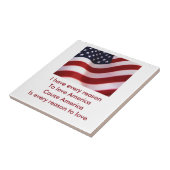 Amerika Tegeltje (Zijkant)