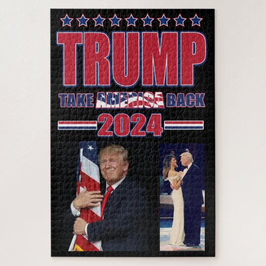 Amerika terug Trump 2024 Legpuzzel (Verticaal)