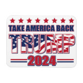 Amerika terug Trump 2024 Magneet (Horizontaal)