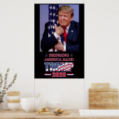 Amerika terugbrengen - Trump 2020 Poster (Keuken)