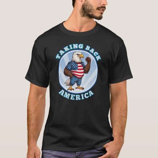 AMERIKA TERUGNEMEN T-SHIRT (Voorkant)