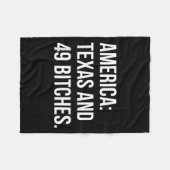 Amerika Texas En 49 Es Fleece Deken (Voorkant (Horizontaal))