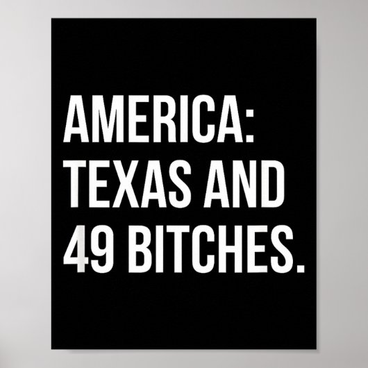 Amerika Texas En 49 Es Poster (Voorkant)
