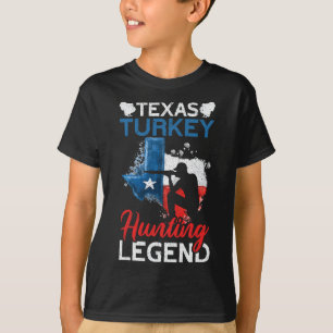 Amerika Texas Turkije Jachtlegende Grappig Turkije T-shirt