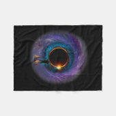 Amerika Totality Spring 4.08.24 Total Zonneklemmen Fleece Deken (Voorkant (Horizontaal))