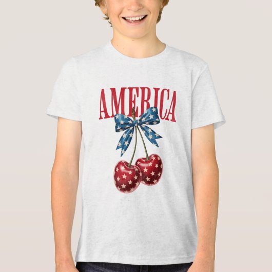 Amerika Tri-Blend Shirt (Voorkant)