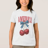 Amerika Tri-Blend Shirt (Voorkant)