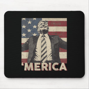 Amerika Trump VS Amerikaanse vlag 4 juli Patriot Muismat