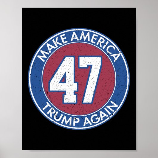 Amerika Trump weer 47 Poster (Voorkant)