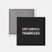 Amerika Trumpless Grappig Anti Trump 2024 Pro Demo Magneet (Voorkant / Achterkant)
