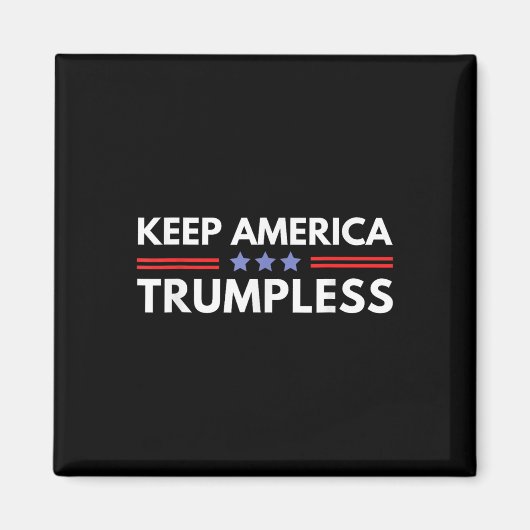 Amerika Trumpless Grappig Anti Trump 2024 Pro Demo Magneet (Voorkant)