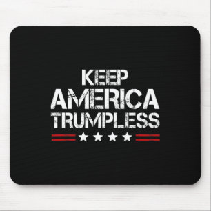 Amerika Trumpless - Grappig Anti Trump Mannen & am Muismat