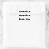 Amerika (update je kaarten) vierkante sticker (Tas)
