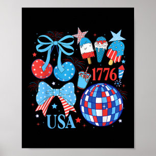 Amerika USA Coquette 4 juli Onafhankelijkheidsdag Poster