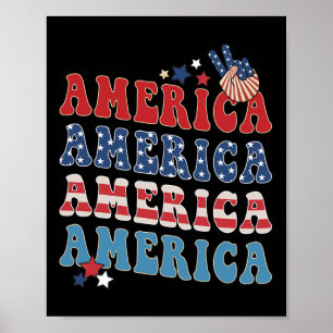 Amerika Usa Vier Juli 4de Voor Mannen Vrouwen En  Poster