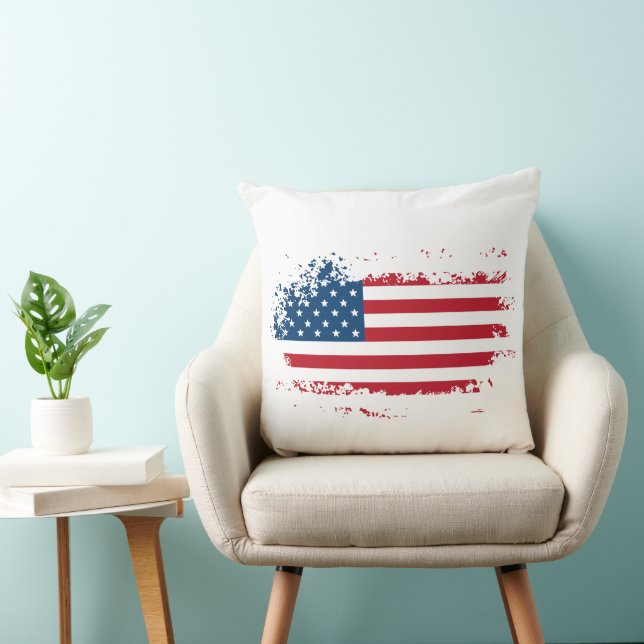Amerika usa vlag kussen (Stoel)