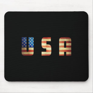 Amerika USA VS Vlag Patriottisch 4 juli Mannen Vro Muismat