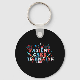 Amerika Usa Vuurwerk Patient Care Technicus 4e Sleutelhanger