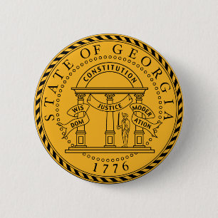 Amerika van de de staatsverbinding van Georgië de Ronde Button 5,7 Cm