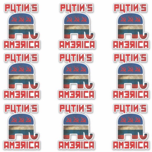 Amerika van Poetin Sticker (Voorkant)