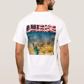 Amerika verdeeld We Herfst, United We Stand T-shirt (Achterkant)
