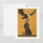 Amerika verdeelt Groot-Brittannië met propaganda Briefkaart (Voorkant / Achterkant)