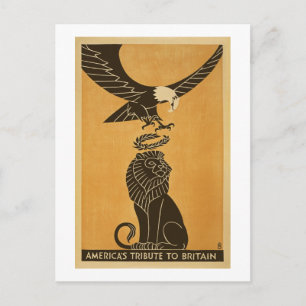 Amerika verdeelt Groot-Brittannië met propaganda Briefkaart