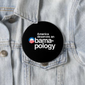 AMERIKA VERDIENT EEN OBAMAPOLOGIE RONDE BUTTON 4,0 CM (In situ)