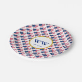 AMERIKA VERENIGDE STATEN VLAG Verjaardag Erfgoed F Papieren Bordje (Gekanteld)