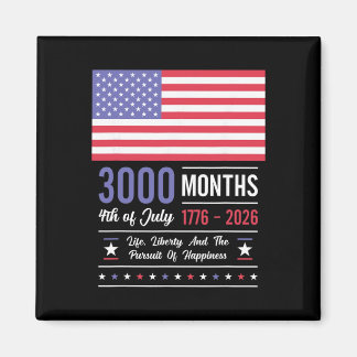 Amerika Verjaardag VS 3000 Maanden 250 Jaar Juli Magneet