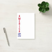 Amerika: vet, trots en vrij post-it® notes (Kantoor)